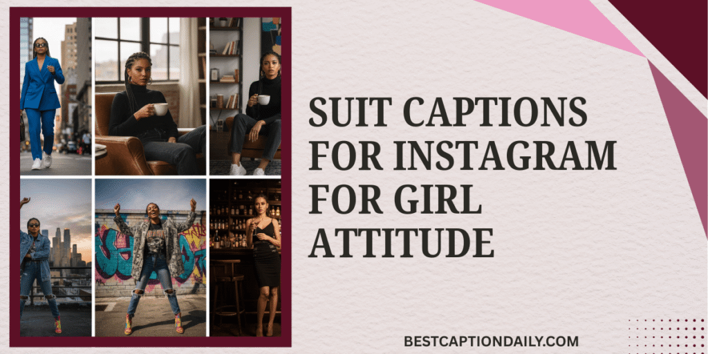 Suit Captions For Instagram For Girl Attitude