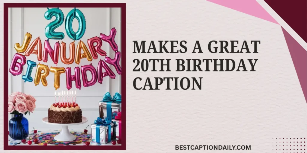 Makes A Great 20th Birthday Caption