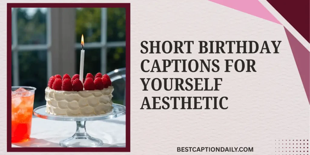 Short Birthday Captions For Yourself Aesthetic 