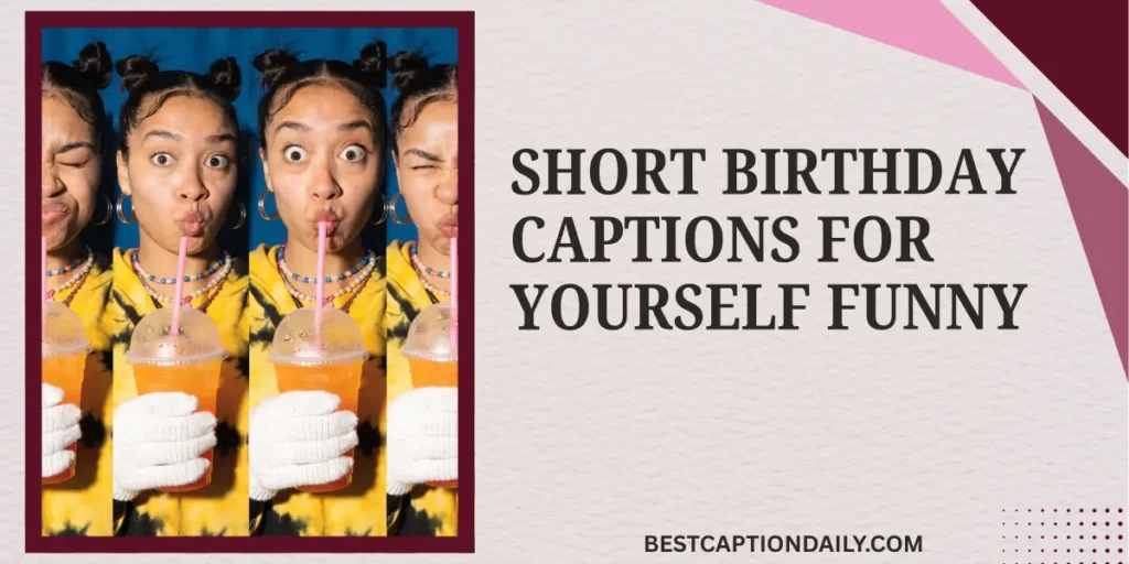 Short Birthday Captions For Yourself Funny 