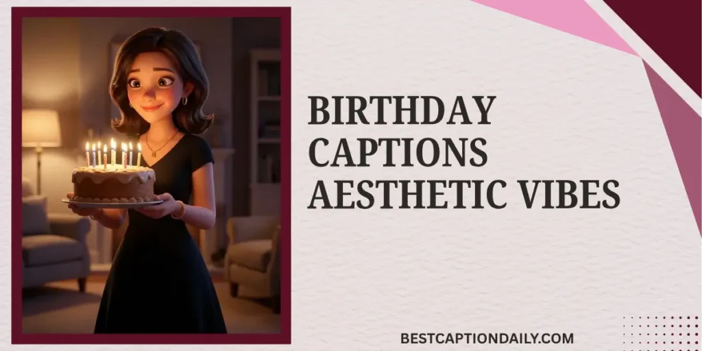 Birthday Captions Aesthetic Vibes 