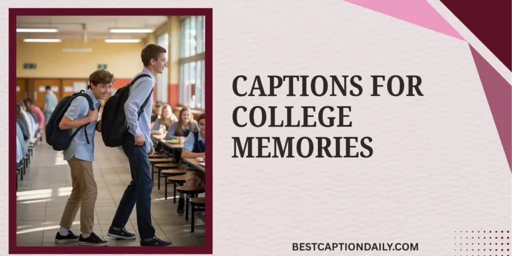 Captions For College Memories