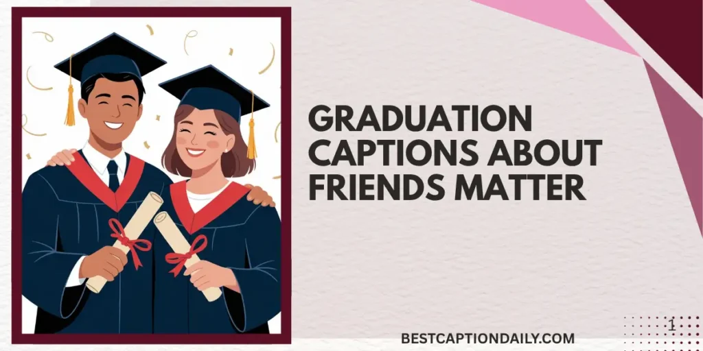 Graduation Captions About Friends Matter
