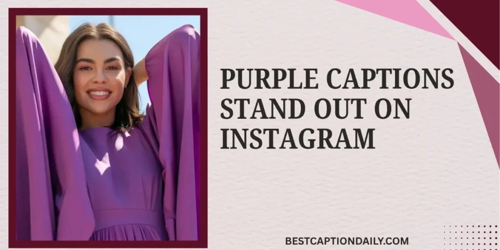 Purple Captions Stand Out on Instagram