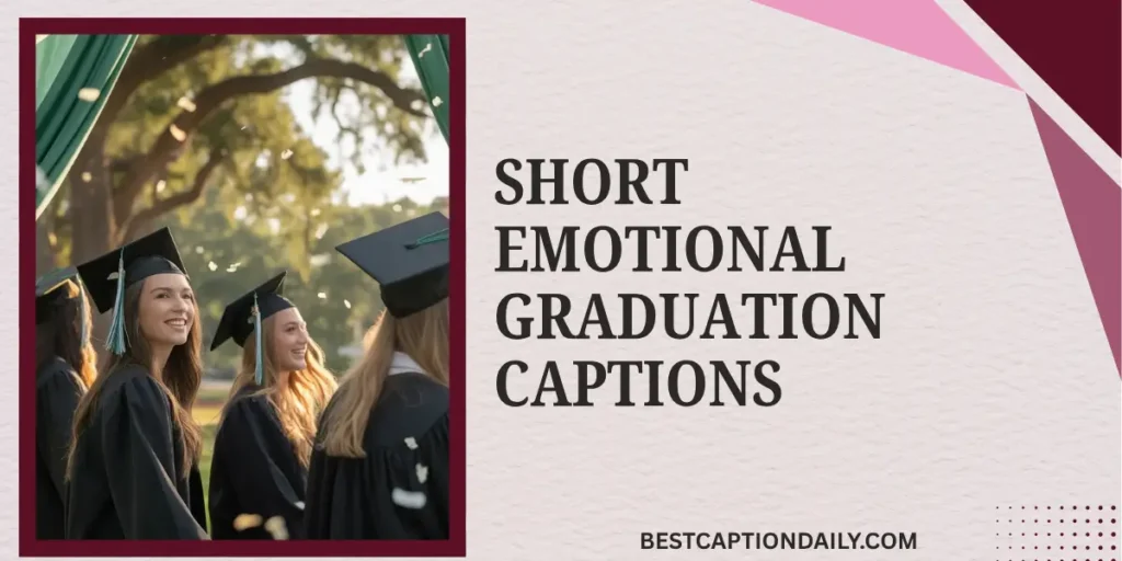 Short Emotional Graduation Captions 
