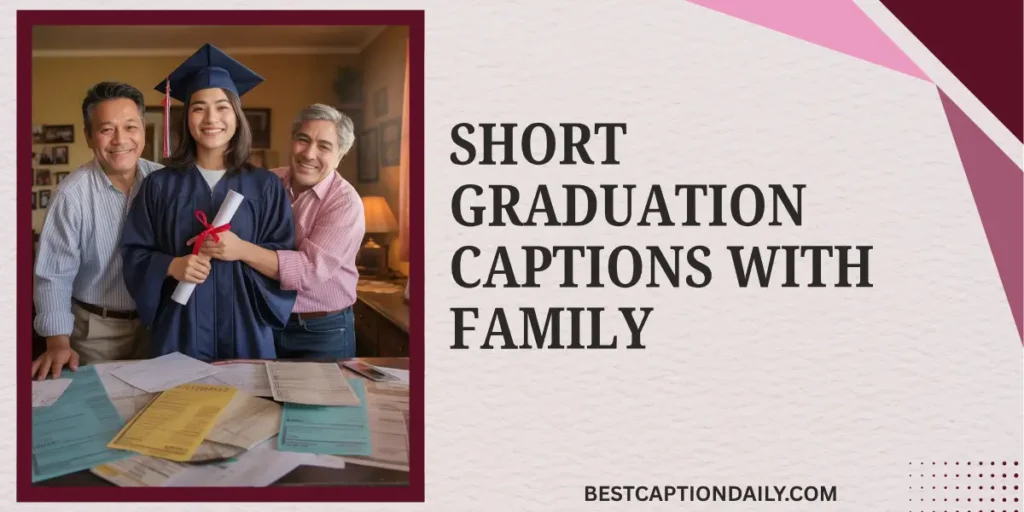 Short Graduation Captions with Family