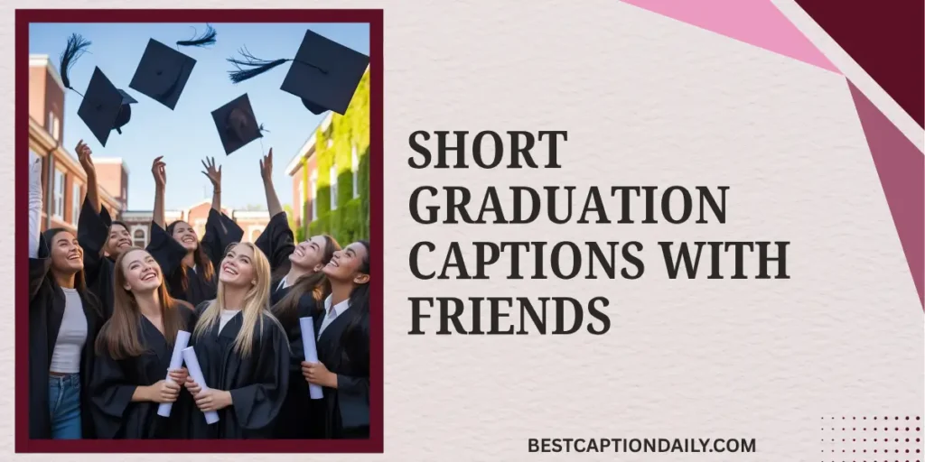 Short Graduation Captions with Friends 