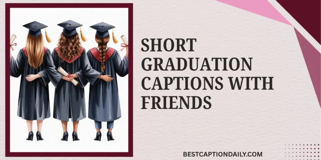 Short Graduation Captions with Friends