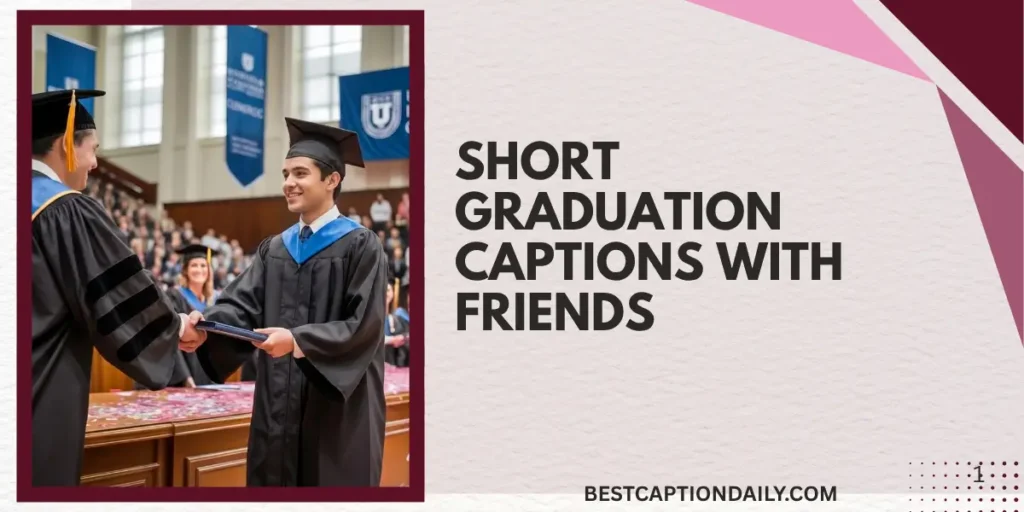 Short Graduation Captions with Friends 