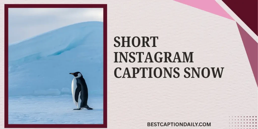 Short Instagram Captions Snow