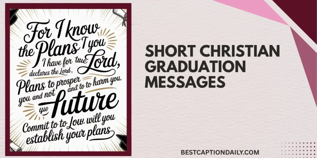 Short Christian Graduation Messages 